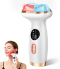 Advanced Red Light Therapy Facial Device with Electric Gua Sha Massager, Microcurrent Technology for Firming and Lifting, Warm and Cold Compress Features for Enhanced Skincare Absorption and Puffiness Reduction